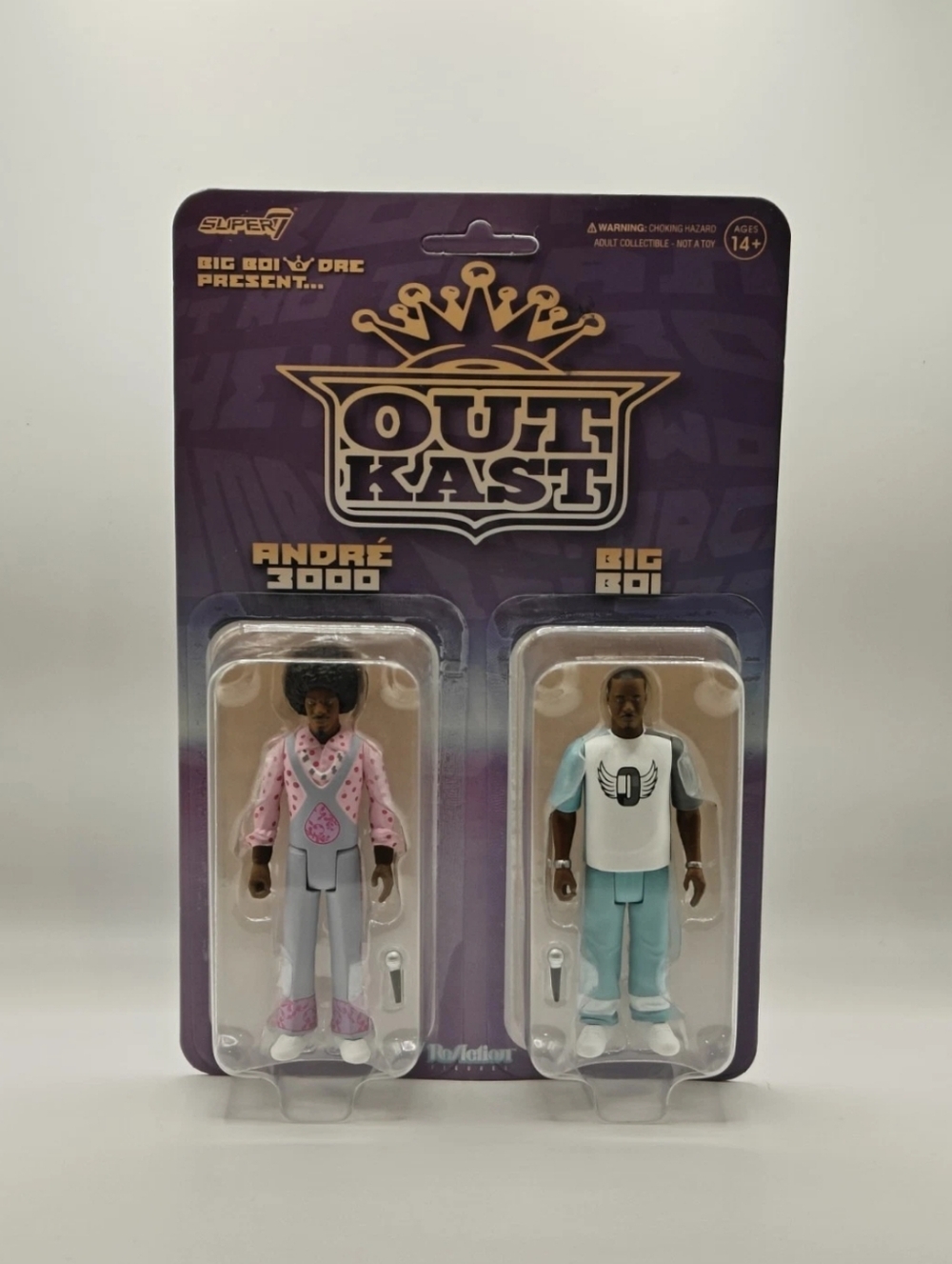 Super7 Outkast Reaction Figures Two-Pack Andre 3000 BIG BOI Hip Hop Collectible